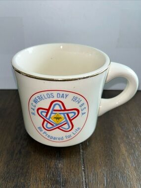 BSA 1974 Boy Scouts of America: B.A.C. WEBELOS DAY Coffee Mug USA